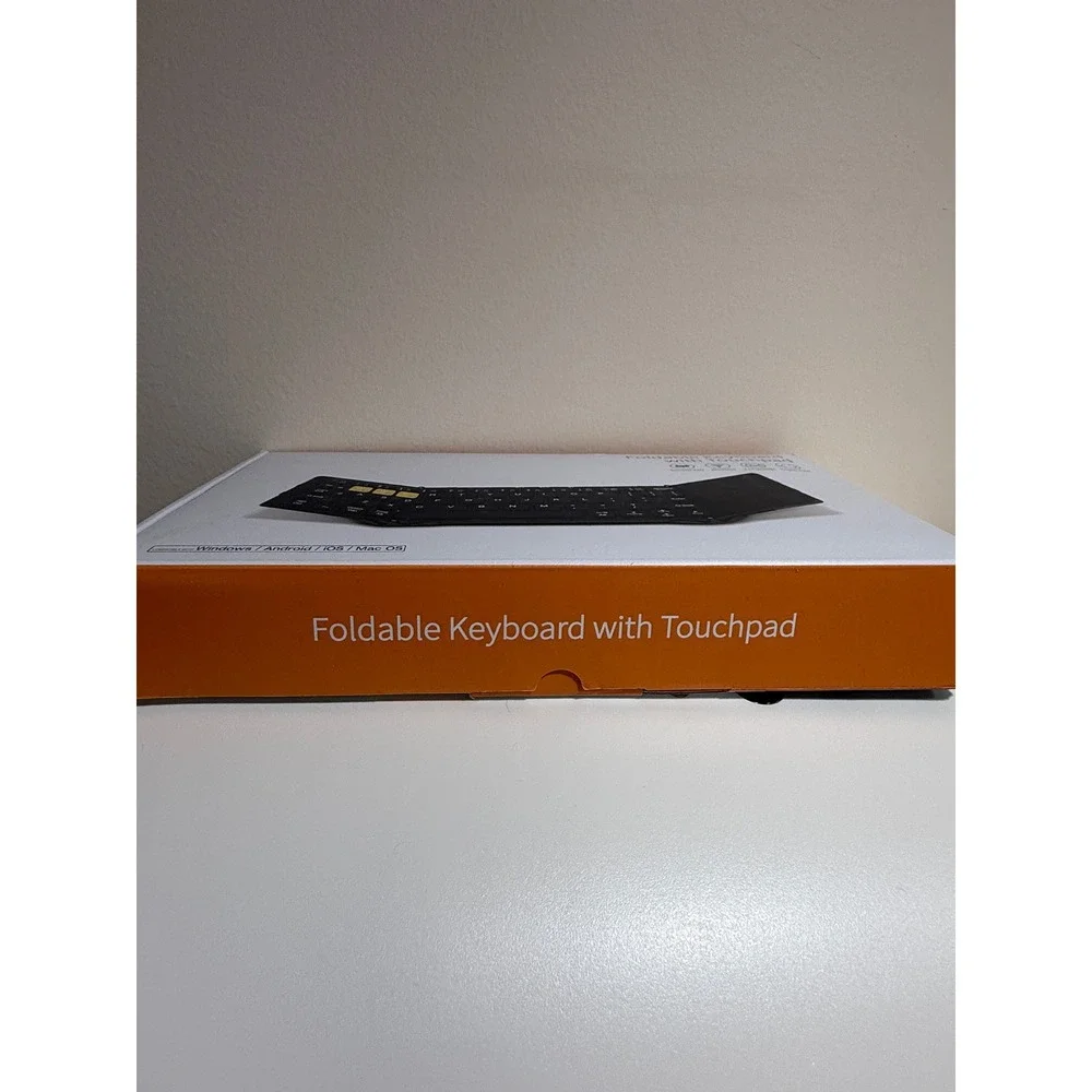 Artixly Foldable Bluetooth Keyboard with Touchpad Triple-Fold Wireless Black